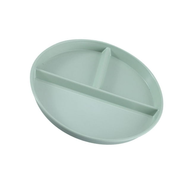 Assiettes Compartimentées, Vaisselle de Service Réutilisable à 3 Compartiments Légère pour le Souper Entraînement Enfants Vert Armée