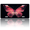 Pink Butterfly against Black Background, variant on 1 Pcs License Plate Covers & Frames, Mysterious Purple - Eyed Creature For Decorative Front, Aluminum License Plate Covers & Frames Cover For Men Women, 12" X 6"