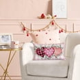 thumbnail image 5 of Valentines Day Pillow Covers 12x20 inch Buffalo Plaid Love Hearts Eucalyptus Valentines Day Pink Throw Pillows Valentines Day Decorations for Sofa Couch, 5 of 6