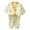 Light Yellow, variant on 2 Piece Pajama Sets Cute Printed Pj Sets Sleepwear Button Up Shirt With Pants Longe Set 5-6 Years