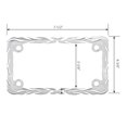 thumbnail image 2 of GG Grand General 60393 Chrome Flame Motorcycle License Plate Frame, 7-1/2"x4-1/16", 2 of 4