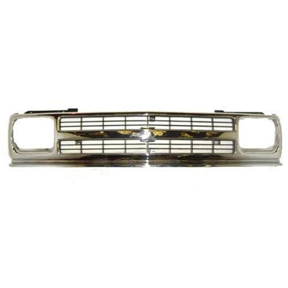 Grille for 1991-1992 S10 Pickup & Blazer, Chrome & Black