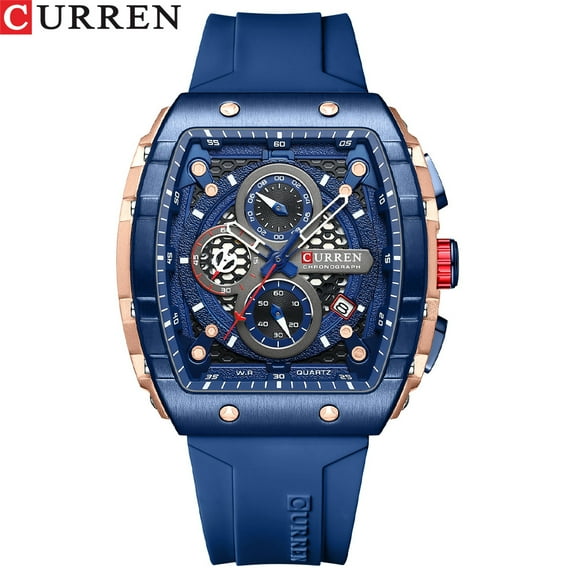 Curren 8442 Men's Watch Six-Hand Quartz Tape Men's Watch Fashion Sports Men's Watch