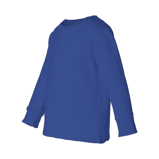 Rabbit Skins - camiseta de manga larga para niños pequeños, Royal 3T Rabbit Skins Camisa