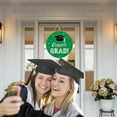 thumbnail image 6 of LanSuare 2025 Graduation Wooden Circular Wall Hanging Decoration with Congrats Graduation Sign for College High School Graduation Party Supplies, 6 of 6