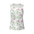 thumbnail image 4 of Haiem Lilies Flowers Workout Tank Tops for Women, Athletic Sports Slim-Fit Tank Tops, Compression Sleeveless Dry Fit Shirts,Athletic Shirt-, 4 of 9