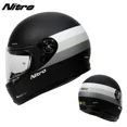 thumbnail image 4 of Casco de motocicleta NITRO de forforUK, casco integral retro para hombre y mujer, casco de locomotora Ha Bluetooth Cruise Ray con certificación 3C, 4 of 5