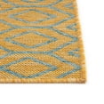 thumbnail image 6 of Rugs.com Jill Zarin Outdoor Collection Rug – 7' 10 x 10' Yellow And Aqua Flatweave Rug Perfect For Living Rooms, Large Dining Rooms, Open Floorplans, 6 of 9