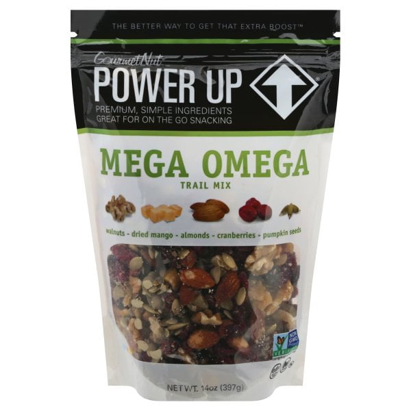 Power Up Mega Gluten Free Omega Trail Mix 14oz Bag