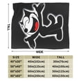 thumbnail image 4 of Felix The Cat Cartoon Throw Blanket, Super Soft Cozy Flannel Fleece Picnic Blanket for Boys Girls Adults, Warm Plush Blankets for Couch Sofa Bed Living Room, 4 of 7