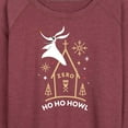 thumbnail image 3 of The Nightmare Before Christmas - Ho Ho Howl - Women's Lightweight French Terry Long Sleeve Shirt, 3 of 5