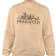 thumbnail image 2 of Skyline Minneapolis Minnesota Sweatshirt Unisex 3X-Large Sand, 2 of 5