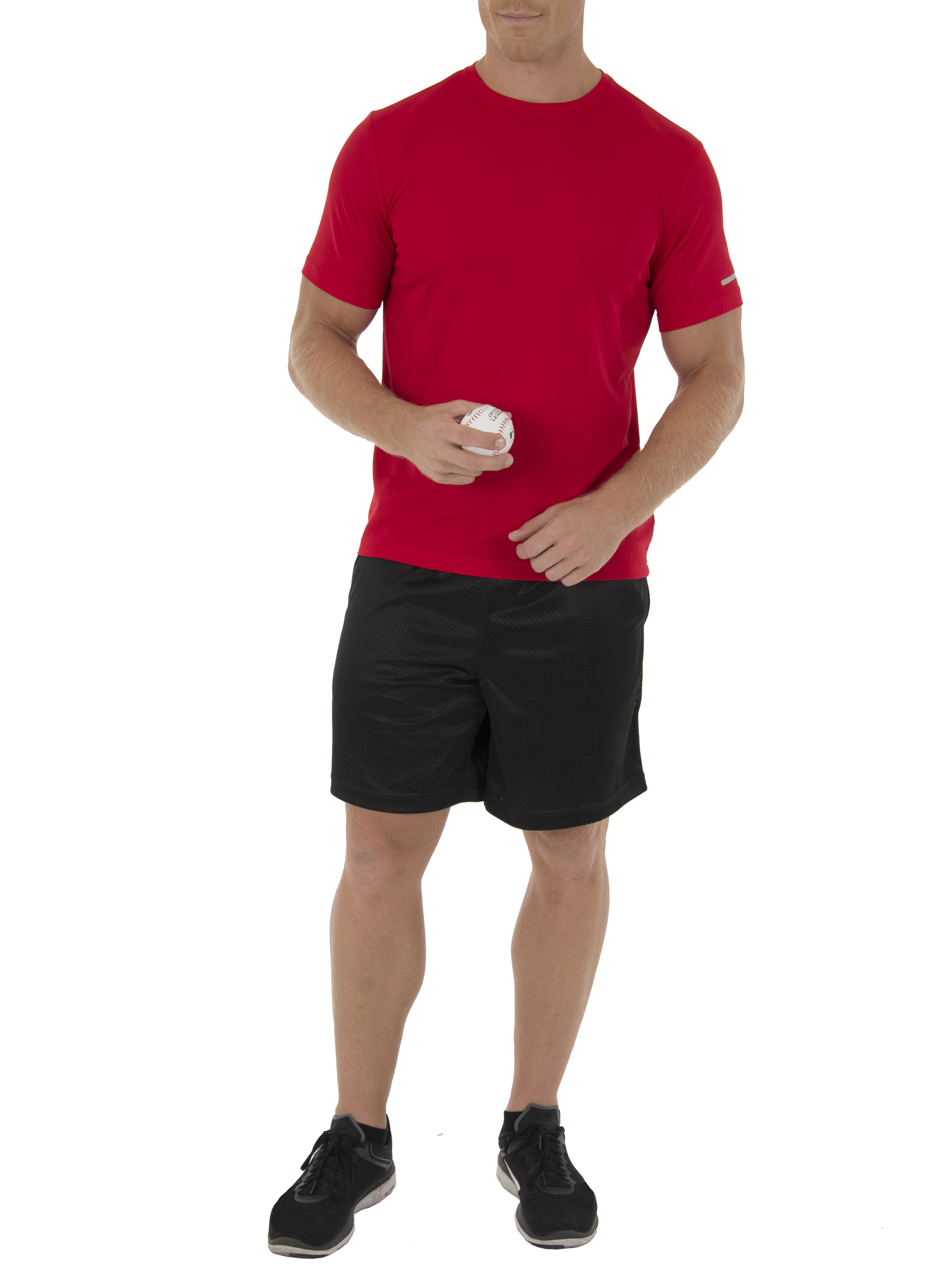 Athletic Works Men's and Big Men's Core Quick Dry Short Sleeve T-Shirt, up to Size 3XL