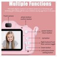 thumbnail image 3 of Kids Selfie Camera,Kids Camera Toys for 3-10 Year Old Girls Boys,20MP Digital Cute Bunny Cameras for Toddler,Best Chritmas Birthday Festival Gift for Kids,32GB TF Card Pink, 3 of 7
