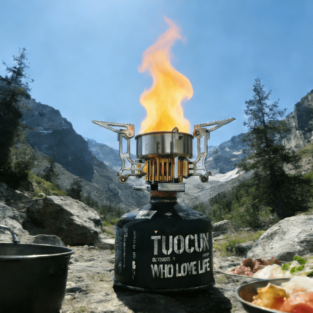 M altemura 3500W Outdoor Portable T2 Infrared Windproof Energy - Saving High - Altitude Gas Stove for Camping, Picnicking, Mountaineering and Hiking