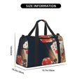 thumbnail image 4 of Ratiio Casino Poker Chips Pattern Hand Travel Bag, Weekender Carry On for Women Men, Sports Gym Bag, Workout Duffel Bag, Overnight Shoulder Bag fit 15.6 Inch Laptop, 4 of 6