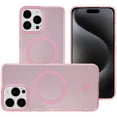 thumbnail image 5 of For Apple iPhone 11 (6.1") Hybrid Slim TPU IMD Fashion Premium Recycled Eco-Friendly Magnetic Circle Compatible with MagSafe Cover ,Xpm Phone Case [ Matte Rose Pink ], 5 of 9
