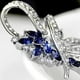 thumbnail image 3 of Broche de cristal elegante estilo vintage broche de flores para mujeres, niñas, broche de diamantes de imitación de cristal azul para mujeres, 3 of 5