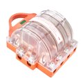 thumbnail image 3 of Disconnect Knife Switch, Prevent Electric Shock 4 Pole Disconnect Knife Switch Fastening Ring AC380V Double Throw With LED For Power, 3 of 8