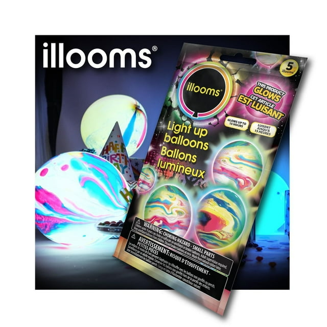 Illooms Marble LED Light Up Balloons
