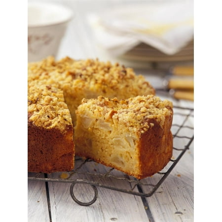 Apple Crumble Cake, a Piece Cut Print Wall Art By Ashley (Delias Best Ever Apple Crumble)
