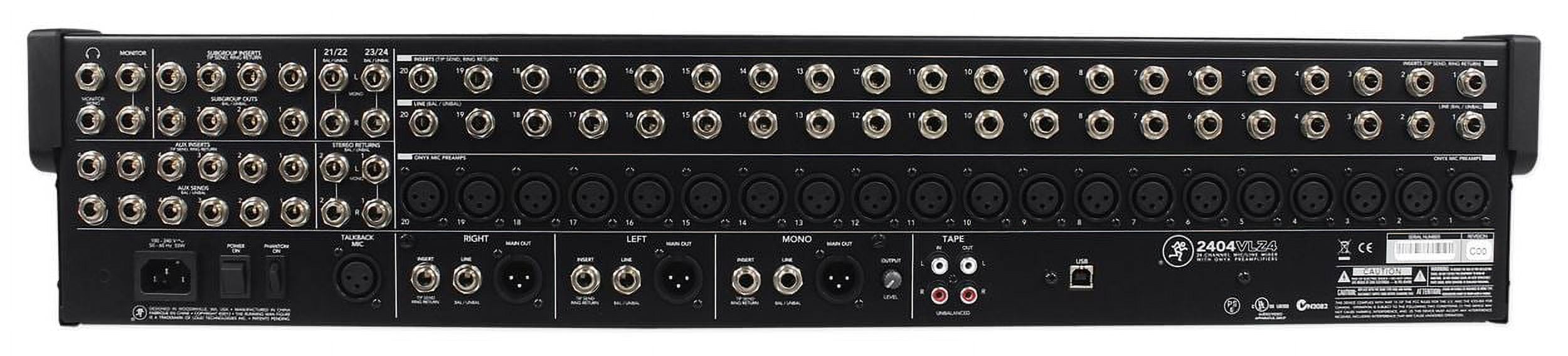 Mackie 2404VLZ4 24-channel 4-Bus FX Mixer w/ USB 2404-VLZ4