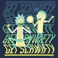 thumbnail image 2 of Men's Rick And Morty Get Schwifty Dance  Graphic Tee Navy Blue Heather Small, 2 of 4
