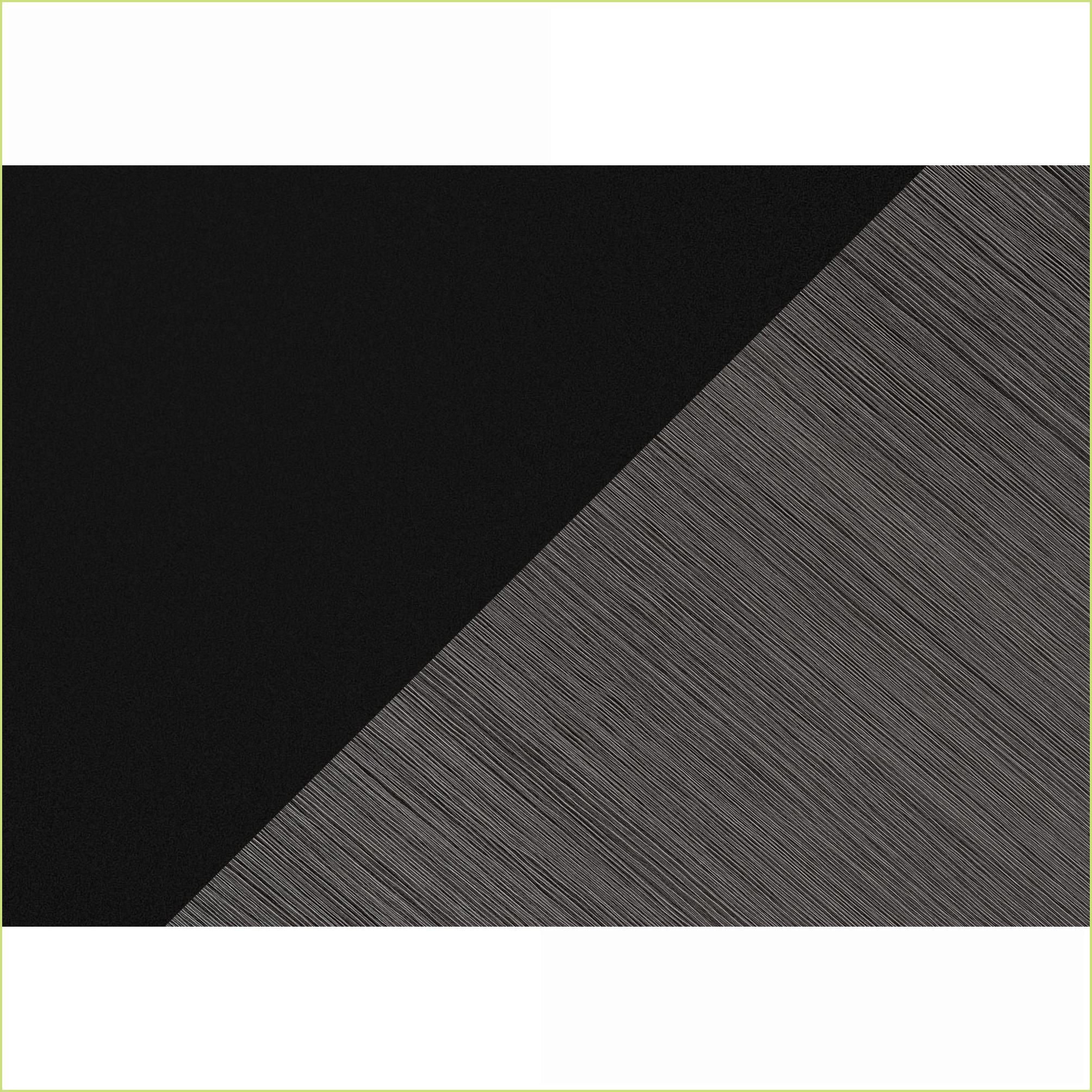 Desks, L-Shaped Corner Home Office Desk with Left/Right Setup & 3 Drawers, Black/Grey Laminate, Black Metal, Modern | Black | Particle Board