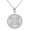 White, variant on 14k Rose Gold Trinity Knot Celtic Cross Pendant Necklace (PENDANT ONLY)
