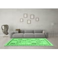 thumbnail image 3 of Ahgly Company Indoor Rectangle Abstract Emerald Green Modern Area Rugs, 3' x 5', 3 of 4