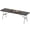 Black, variant on Dextrus 8FT Folding Table, Heavy Duty Plastic Portable Table with Built-in Carry Handle, Ideal for Camping, Picnic, Party, Banquet, Indoor Outdoor Use, Black