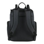 Eastsport Wooster St. Diaper Backpack, Large Capacity, Dark Grey with Changing Pad, Stroller Straps, and Insulated Pockets