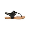 thumbnail image 2 of New Women DbDk Special-13 Leatherette Slit Slingback Braided Thong Sandal Size, 2 of 5
