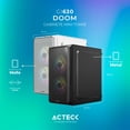 thumbnail image 4 of Gabinete ACTECK DOOM GI630 Micro ATX Mini Torre Fuente 500W 3 Fan Acrilico Blanco AC-935746 blanco, 4 of 6