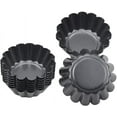 thumbnail image 3 of Carbon Steel Mini Tart pans, Egg Molds, Cupcake & Cheesecake Forms, Non-stick, Reusable Baking Tools., 3 of 8
