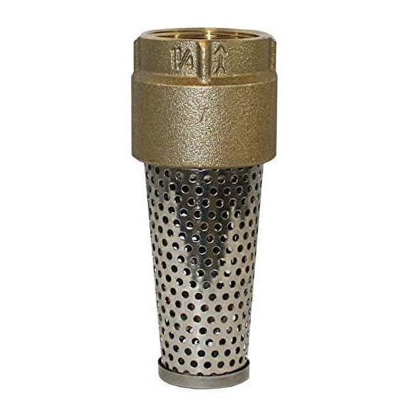 Merrill MFG FVNL125 1-1/4" No-Lead Brass Foot Valve 710 Series, 1.25" Female Connection