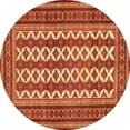 thumbnail image 1 of Ahgly Company Indoor Round Persian Orange Traditional Area Rugs, 3' Round, 1 of 1