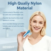 GENKENT Floss Threaders, Dental Floss Threaders for Braces, Bridges, and Implants for Oral Health, 200 Pcs, Blue