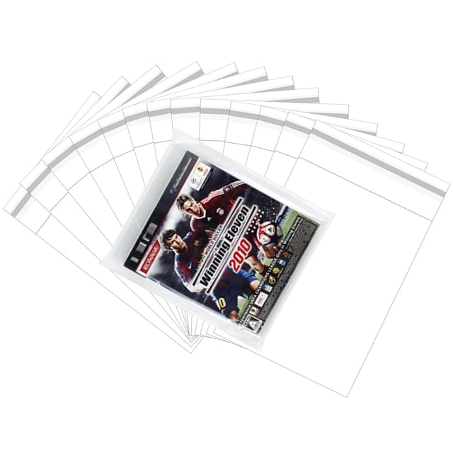 Paquete de 100 fundas de plástico para juegos de PS3 KKOZESST Clear