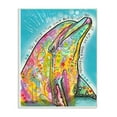 thumbnail image 2 of The Stupell Home Decor Live Once Surreal Rainbow Paint Splatter Dolphin Wall Plaque Art, 2 of 3