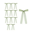 thumbnail image 6 of 12-Pack Pink Bow Ribbon Decorations Set for Gift Wrapping Candle Holders Christmas Tree Small Bows for Party Wedding Holiday Decor(Green), 6 of 6