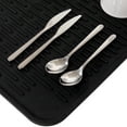 thumbnail image 5 of XXL Super Size Silicone Dish Drying Mat 24 x 18 Inch - Large Counter Top Dish Pad and Trivet by LISH (Black, 24 x 18), 5 of 6
