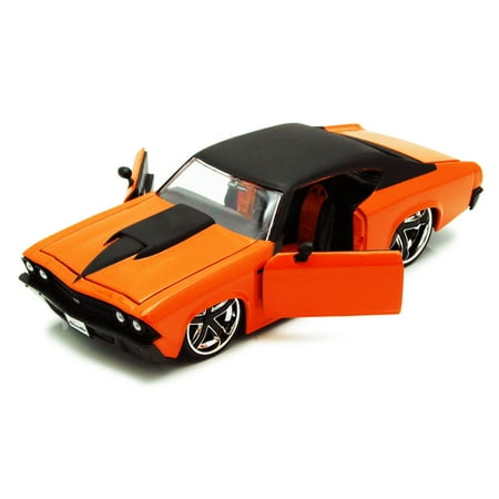 1969 Chevy Chevelle Ss Orange Jada Toys Time Muscle 90213 1 1969 Chevy Chevelle Ss Orange Jada Toys Time Muscle 90213 1 24