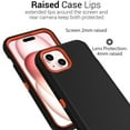 thumbnail image 4 of CoverON For Apple iPhone 15 Case, Military Grade Heavy Duty Full Body Rugged Phone Cover, Black, 4 of 7