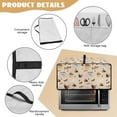 thumbnail image 6 of Renewold Kitchen Appliance Cover for Toaster Oven Microwave Oven Air Fryer, with Storage Pockets Dust Protection Easy Clean Kitchen Accessories, 22.5 x 18.5 x 13 Inches, Coffee Ice Cream, 6 of 7