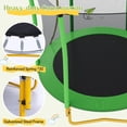 thumbnail image 4 of LuckyNote 5.5 FT Kids Trampoline with Safety Net, Indoor Outdoor Toddler Trampoline with Enclosure, U-Shaped Stable Legs, Foam Padded Poles, 4 of 10