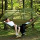 thumbnail image 2 of Soidarity Hamaca para acampar con mosquitera, luz emergente, hamacas de paracaídas portátiles para exteriores, columpio, hamaca para dormir, cosas para carpas ejercito verde Soidarity OD2660-07, 2 of 6