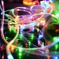 thumbnail image 2 of LED Rope Lights Outdoor Battery Operated Rope Lights Waterproof with Timer&Remote 39 Feet 100 LED 8 Modes Twinkle Neon Rope Lights Decoration for Christmas Halloween Bedroom Party Garden Multicolor, 2 of 13