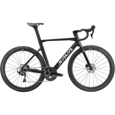 SAVADECK Carbon Fiber Road Bike  Complete Carbon Racing Road Bike 22 Speed with Shimano ULTEGRA R8000 Group Set and R8020 Hydraulic Disc Brake and Thru Axle System