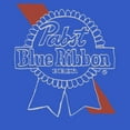 thumbnail image 2 of Men's Pabst Blue Ribbon Simple Ribbon Logo  Graphic T-Shirt, 2 of 5
